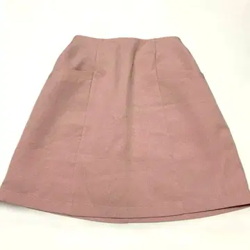 레이 캐신 무릎 기장 미니 스커트 핑크 오피스 캐주얼