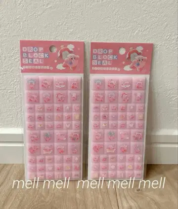 커비 타일씰 2점