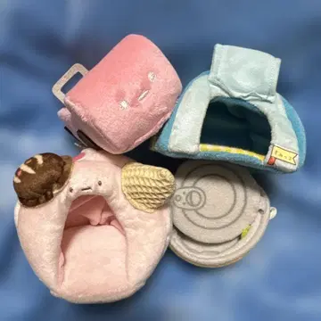 스미코구라시 고양이집 텐트 아이스 카트 손바닥 봉제 인형 세트