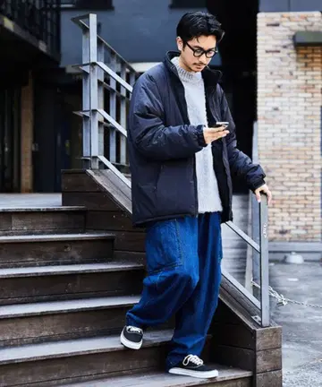 별주 빅 실루엣 LEVEL 7 JACKET / 충전솜 밀리터리 블루종