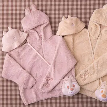 디즈니 리조트 칩앤데일 보아 후드티