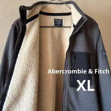 새상품급 Abercrombie & Fitch 보아 안감 집업 자켓 XL