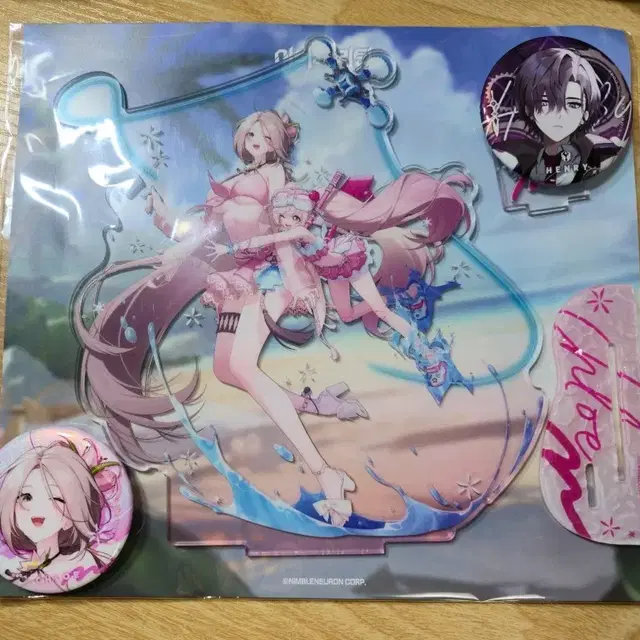 이터널리턴 아크릴 스탠드 + 캔뱃지 세트