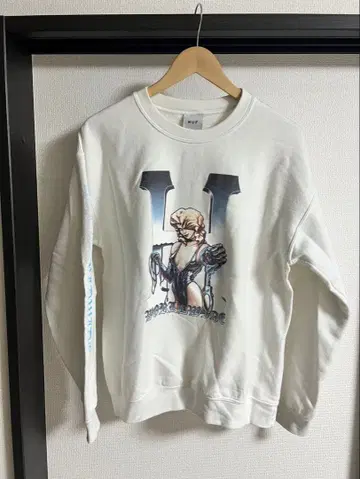 빈티지 Huf Worldwide 스케이트보드 크루넥 일본제