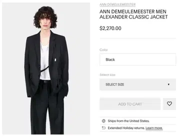ANN DEMEULEMEESTER ALEXANDER JACKET