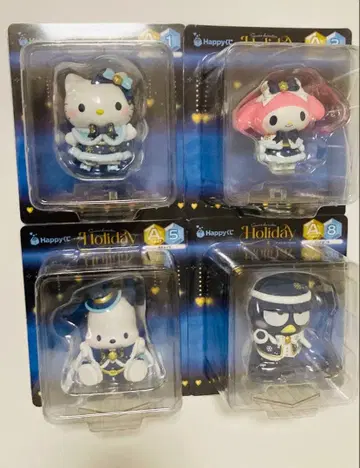 산리오 해피 복권 A상 피규어 4종 세트