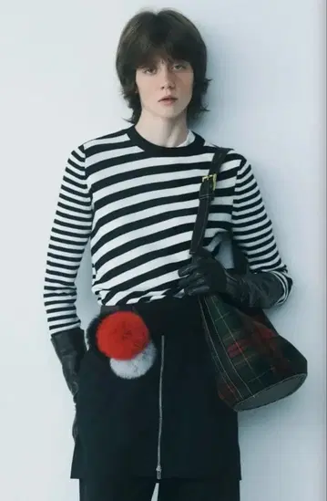 [ 완판템 ] A VACATION 체크 숄더백