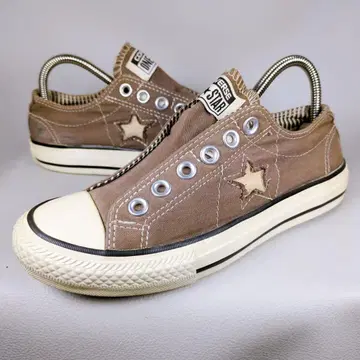 컨버스 CONVERSE 와 스타 로우 컷 캔버스 슬립온