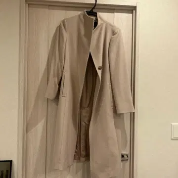 23구 베이지 롱 코트 사이즈 38 착용 횟수 2회 정도