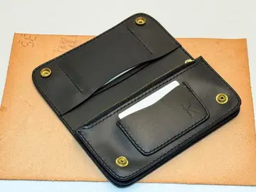 [크리스마스 할인] [이탈리아 가죽 핸드메이드 지갑] 트래커 지갑