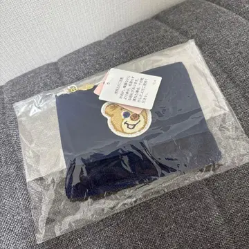 미사용 새상품 올드 테디 와펜 파우치 네이비 러브러리 바이 페이