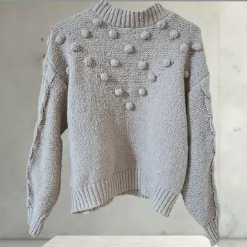 MAJESTIC LEGON 베이지 니트 스웨터