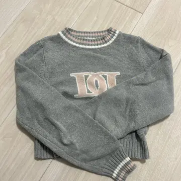 Darich 레트로 DD 로고 니트탑 GRY 그레이