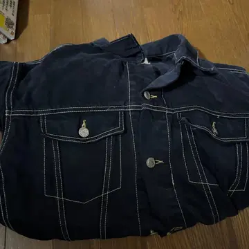 네이비 데님 자켓