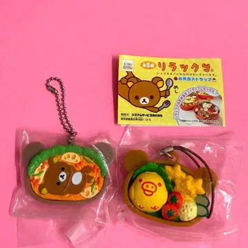 리락쿠마 오벤토 스트랩 키이로이토리 도시락 오므라이스 초밥