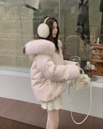 SHEIN 다운 자켓 핑크