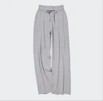 워셔블 니트 리브 팬츠/긴 길이