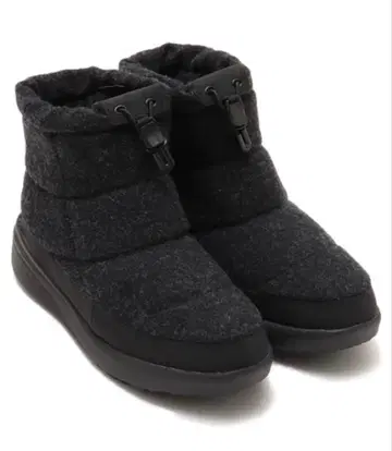 NORTH Face 다크 그레이 플리스 숏부츠