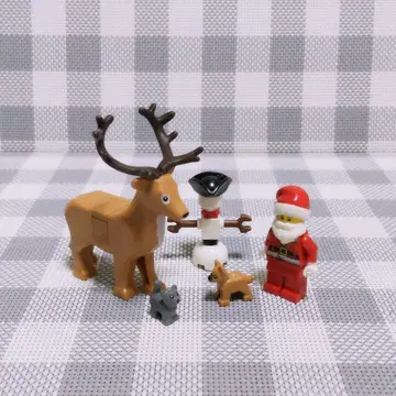[ 새상품 ] LEGO 미니 피규어 정품 루돌프 산타 눈사람 묶음