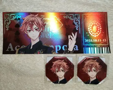 트위스테 블레이징 주얼 티켓풍 카드 캔 배지 에이스