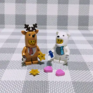 [새상품] LEGO 미니 피규어 정품 화이트 곰 보이 루돌프 걸 세트
