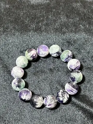 [ 레어 ] 엔젤 페더 플로라이트 팔찌