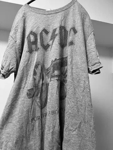 AC/DC 그레이 T셔츠 GILDAN