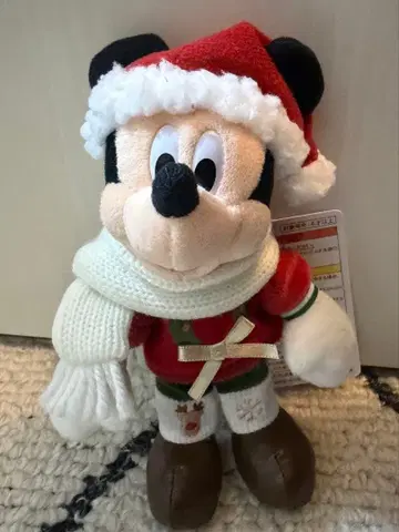 디즈니 크리스마스 릴린린 미키 미니 인형 배지