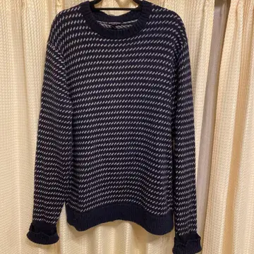 patagonia L 네이비 화이트 스웨터