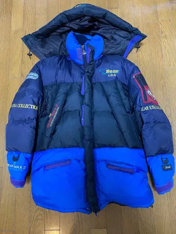 Bear USA Bear-Max 2 다운 자켓 블랙/파랑