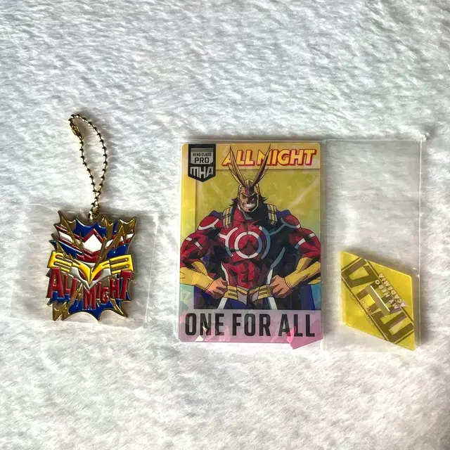 (일괄) 올마이트 f상 아크릴 카드 스탠드 & g상 메탈 키링