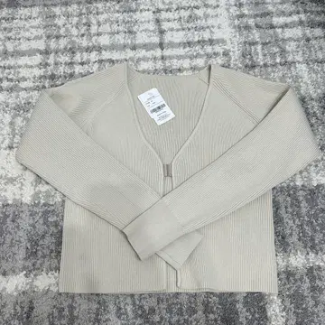 리브 베이지 긴팔 가디건 프리 사이즈