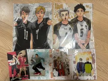 하이큐!! 원화전 도쿄 클리어 파일 이나리자키 부엉이 골 세트 브로마이드