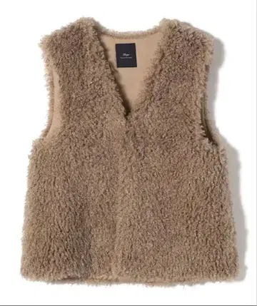 SHIPS 퍼 베스트 Primary Navy Label 컬리 베스트