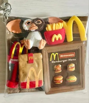 가챠 파우치 패스트푸드 그렘린 데코 부품 캡슐 토이