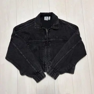 adidas 블랙 데님 자켓 XS