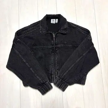 adidas 블랙 데님 자켓 XS