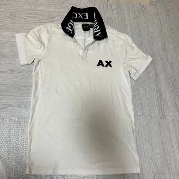 Armani Exchange 화이트 피케 셔츠 XS