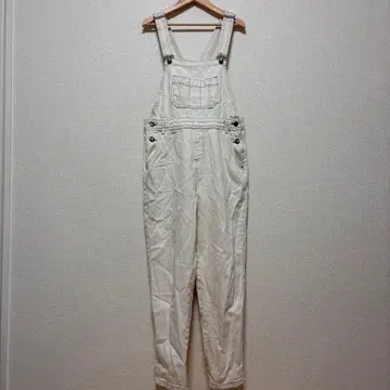 화이트 오버롤 살로펫 화이트