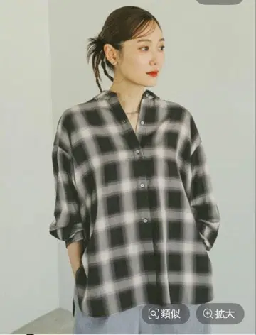 이번 시즌 상품 GLOBAL WORK 체크 셔츠 긴팔