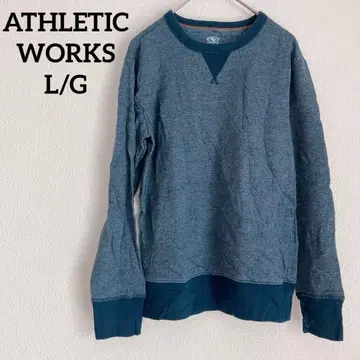 레어 ATHLETIC WORKS [ L/G ] 블루 계열 긴팔 맨투맨