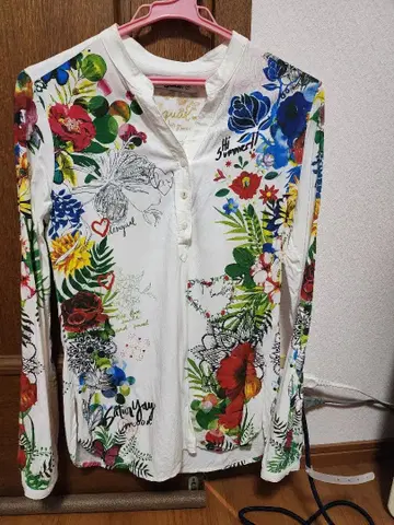 Desigual 꽃무늬 긴팔 셔츠 XS