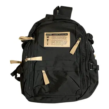 대용량 백팩 블랙 남성용 여성용 통학 출퇴근 비즈니스 백 심플