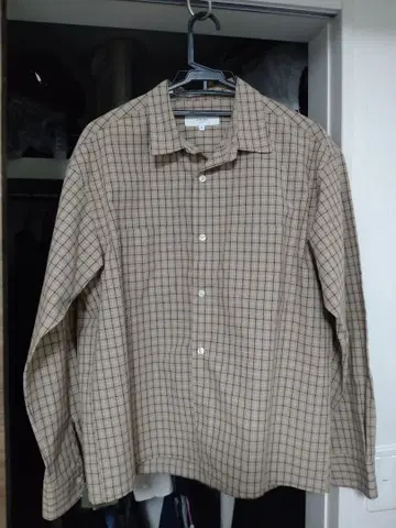 B:MING by BEAMS  긴팔 체크 셔츠 M 베이지