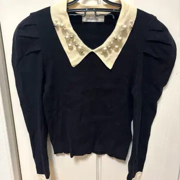 dazzlin 다즐린 오너먼트 컬러 리브 상의