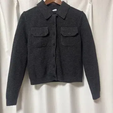 새상품 ZARA 폴로 넥 니트 자켓 S