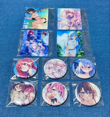 네 자매는 밤을 기다리네 아크릴 카드 & 캔뱃지 세트