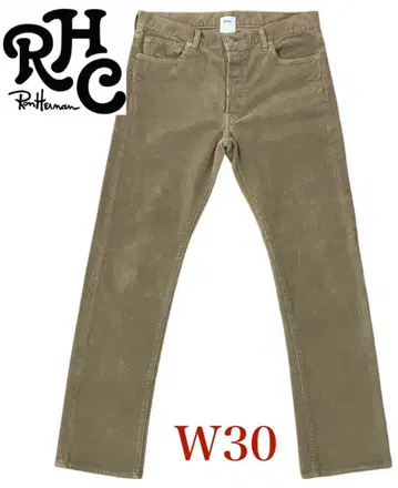 론 헤르만 베이지 코듀로이 팬츠 치노 팬츠 RHC RonHerman