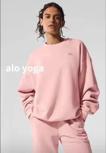 alo 핑크 맨투맨