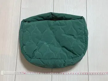 그린 퀼팅 핸드백